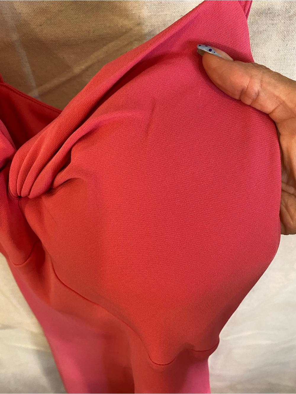 Siena Studio Hot Pink Twist-Front Midi Dress - Picture 3 of 12